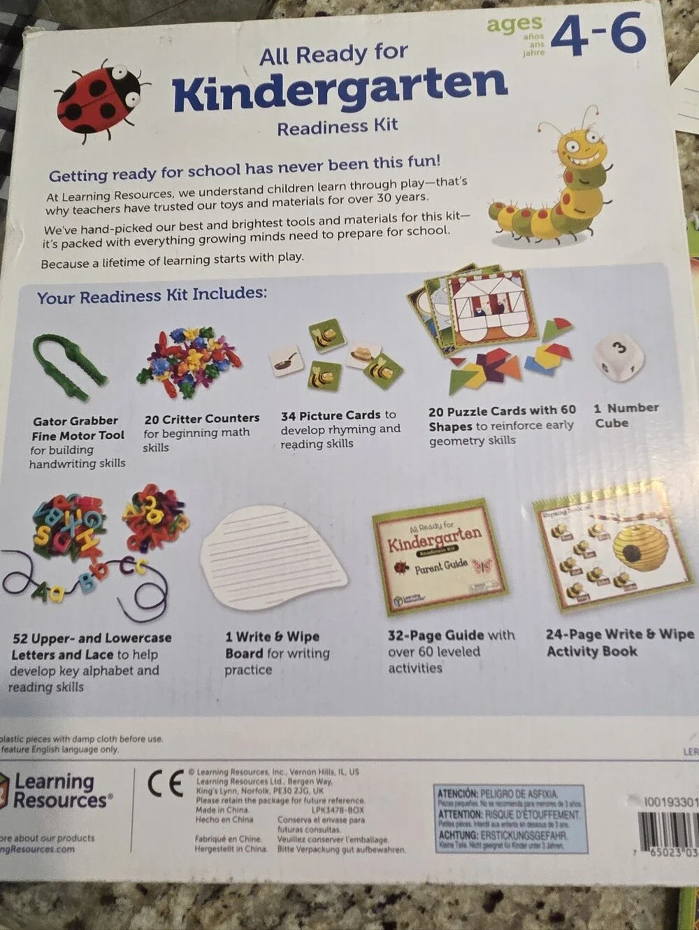 Learning Resources All Ready for Kindergarten Kit Homeschool Ages 4-6 Complete